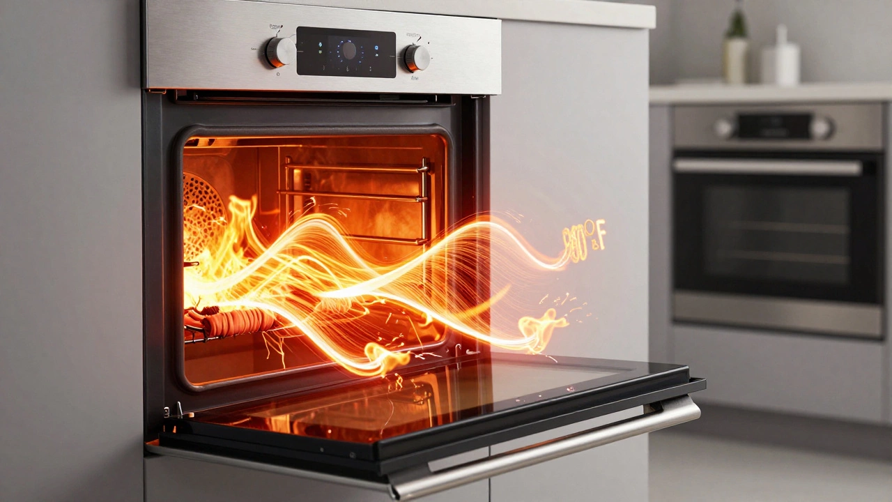 Oven suffering thermal damage from self-cleaning cycle