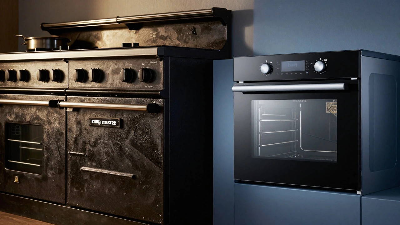 Contrast between durable heavy oven and fragile smart oven